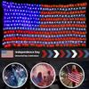 MZD8391 American Flag Lights, 420 LED Lighted Flag Light,Waterproof Outdoor view 3
