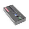 Gearmo 7 Port USB 3.0 Hub w/Surge Protection, 5Gbps Speed, LEDs, Surface & DIN Rail Mounting view 1