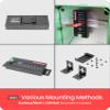 Gearmo 7 Port USB 3.0 Hub w/Surge Protection, 5Gbps Speed, LEDs, Surface & DIN Rail Mounting view 4