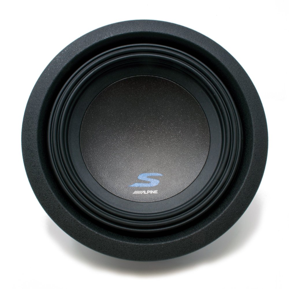 Alpine S-W8D4 8 Inch S-Series Dual 4 Ohm Voice Coil High-Performance Subwoofers
