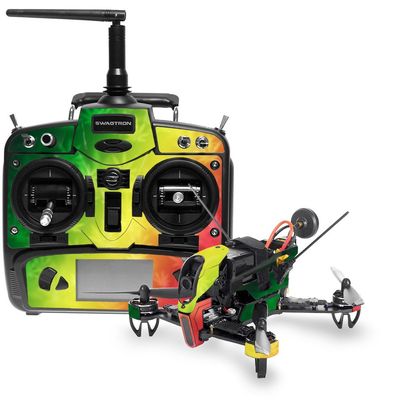 MightySkins Skin Compatible with Swagtron SwagDrone 210-UP - Rasta Rainbow | Protective, Durable, and Unique Vinyl Decal wrap Cover | Easy to Apply, Remove, and Change Styles | Made in The USA