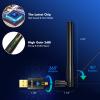 EDUP AC600M USB WiFi Adapter for PC, Wireless USB Network Adapters Dual Band 2.4G/5.8Ghz Wi-Fi Dongle Antenna for Laptop Desktop Compatible with OS Windows 11/10/8.1/8/7/XP -Black view 2