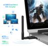 EDUP AC600M USB WiFi Adapter for PC, Wireless USB Network Adapters Dual Band 2.4G/5.8Ghz Wi-Fi Dongle Antenna for Laptop Desktop Compatible with OS Windows 11/10/8.1/8/7/XP -Black view 3
