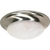 Nuvo 60/6009 One Light Flush Mount, Pwt, Nckl, B/S, Slvr view 2