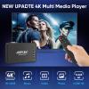 AGPTEK Updated 4K@30hz HDMI TV Media Player with HDMI/AV/VGA Output, Digital MP4 Player for 14TB HDD/ 256G USB Drive/SD Card/H.265 MP4, with Remote Control for MP3 AVI RMVB MPEG etc view 2