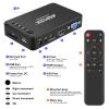 AGPTEK Updated 4K@30hz HDMI TV Media Player with HDMI/AV/VGA Output, Digital MP4 Player for 14TB HDD/ 256G USB Drive/SD Card/H.265 MP4, with Remote Control for MP3 AVI RMVB MPEG etc view 3