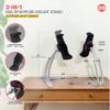 3-in-1 Mount Stand  CTA Multi-Flex Tablet Base and Support Installs on Walls or Folds for iPad 10th Gen 10.9" - 7/8/9 Gen 10.2 - Air 4 - Pro 11 - Galaxy Tab S3 - Silver (PAD-KMSB) view 2