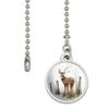 GRAPHICS & MORE Deer Buck at The Fence Ceiling Fan and Light Pull Chain view 2