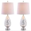 JONATHAN Y Artichoke Table Lamp 25.5" Glass, Mercury Silver, Set of 2 view 1