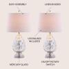 JONATHAN Y Artichoke Table Lamp 25.5" Glass, Mercury Silver, Set of 2 view 2