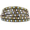 BTF-LIGHTING WS2812B IC RGB 5050SMD Pure Gold Individual Addressable LED Strip 16.4FT 300LED 60Pixel/m Flexible Full Color IP65 DC5V for DIY Chasing Color Project(No Adapter or Controller) view 1