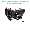 FILMCITY HS-2 Follow Focus with Hard Stops for Camera & Shoulder Rigs. 15mm Rod Quick Release Clamp. 0.8 Pitch Gear, 43 Teeth. Gear Belt Fits 46 to 110mm Lenses. Speed Crank Included (HS-2) view 2