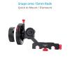 FILMCITY HS-2 Follow Focus with Hard Stops for Camera & Shoulder Rigs. 15mm Rod Quick Release Clamp. 0.8 Pitch Gear, 43 Teeth. Gear Belt Fits 46 to 110mm Lenses. Speed Crank Included (HS-2) view 3