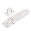 uxcell Door Cabinet Clasp Gate Lock 14cm Latch Hasp Staple Silver Tone view 2