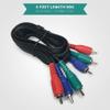 RocketBus Component Red Blue Green RCA Plug Connector Video Cord Cable for Monitor TV VCR DVD Player view 3