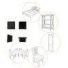 uxcell 40mmx40mm Plastic Square Tube Inserts End Blanking Caps Black 10Pcs view 3