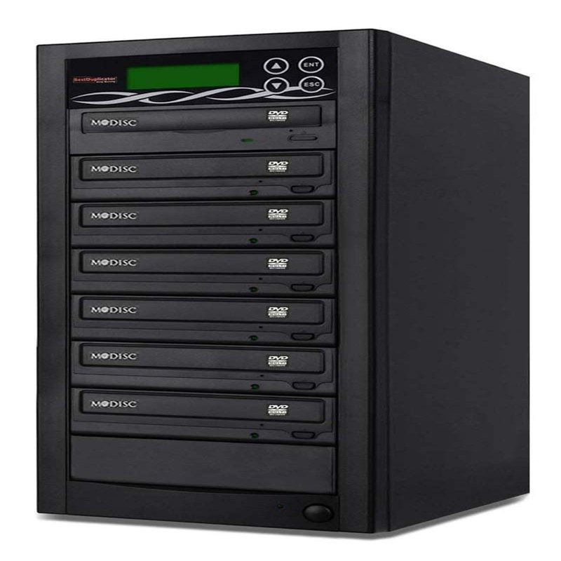 BestDuplicator BD-LG-6T 6 Target 24x SATA DVD Duplicator with Built-in LG Burner (1 to 6)