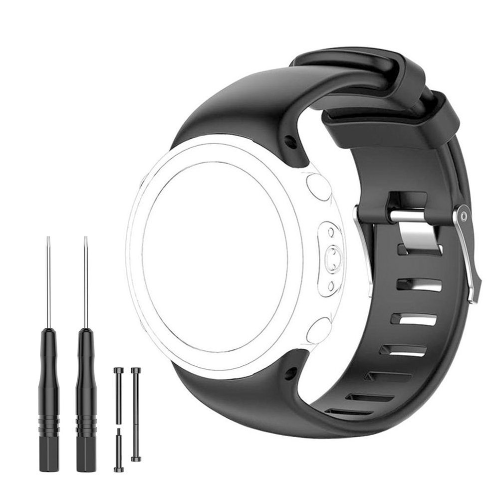 VANTIYAUS Strap For Suunto D4i  Replacement Band for Suunto D4, D4i, D4i Novo Wrist Dive Computer Watch  Fits 5.7"-8.6" (145mm-220mm) FreeTools,Screw Bar Pins, Loctite