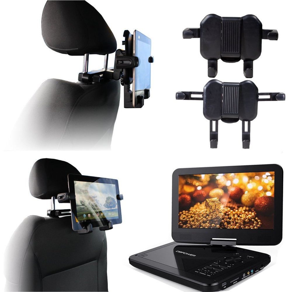 Navitech (Twin Pack) in Car Portable DVD Player Head Rest/Headrest Mount/Holder Compatible with MEDION Life MD 43084