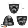 SANNCE 960H Dome Security Camera, 800TVL CCTV Surveillance Camera with 100ft Night Vision, IP66 Waterproof for 960H,720P,1080P,5MP,4K Analog Security DVR, No Power Supply and Cable, Only a Camera view 2