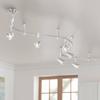 Ali 108" Wide 6-Light Brushed Nickel LED Monorail Track Light view 1