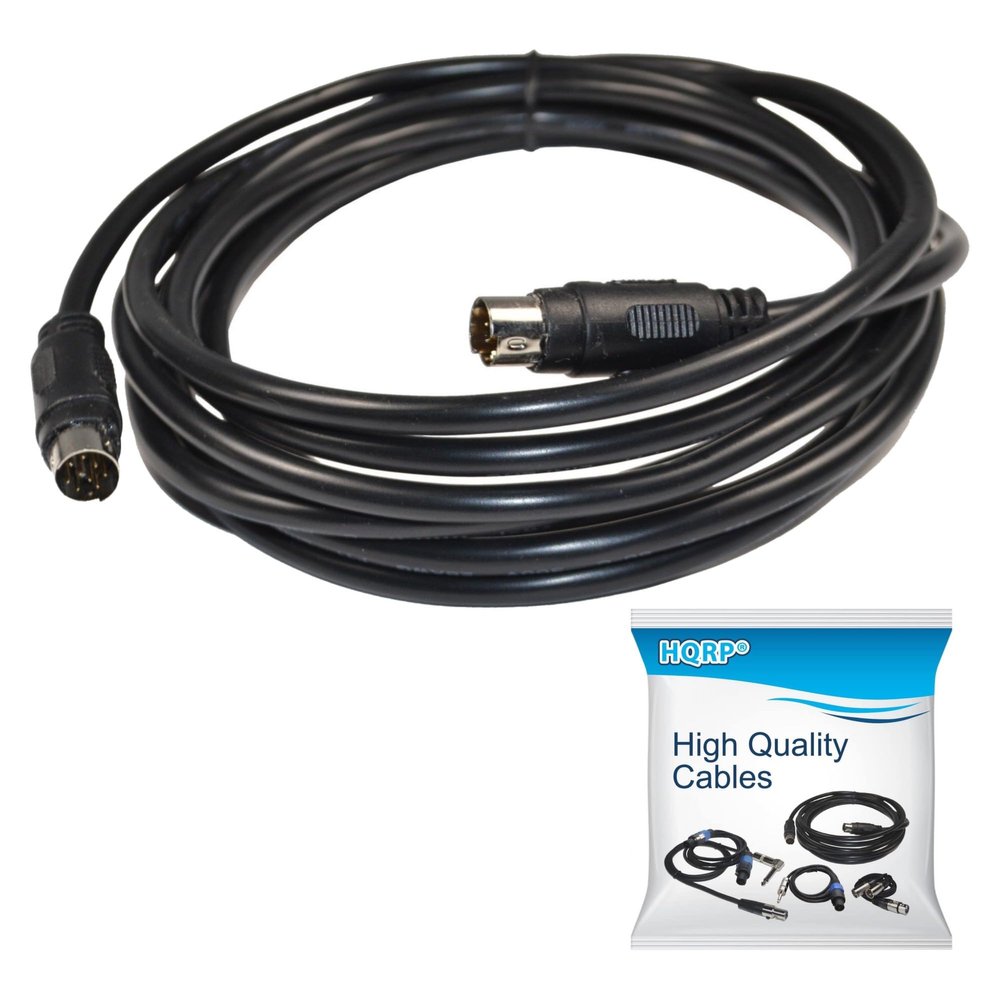 HQRP 9-pin Male to 9-pin Male (M/M) Audio Input Cable Compatible with Bose 302580-1001 Replacement for Lifestyle 135 235 48 T10 V20 ; CineMate 130 ; SoundTouch 130