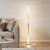 Brightech Helix LED Bright Floor Lamp for Living Rooms & Bedrooms, 48" Tall Pole Lamp, Dimmable Standing Lamp - Platinum Silver view 2