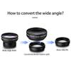 QEBIDUM Phone Camera Lens, Professional Attachment Universal Clip on Cell Phone Photography Camera Attachable Mobile Extra 0.45X Wide Angle 12.5X Super Macro Lens Kit for iPhone Android Smartphone view 3