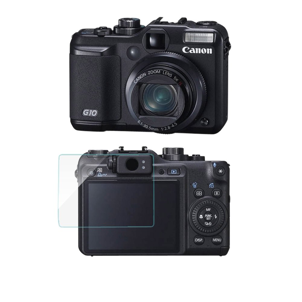 BoxWave Screen Protector Compatible with Canon PowerShot G10 - ClearTouch Glass, 9H Tempered Glass Screen Protection
