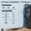 Cable Matters 2-Pack Computer to PDU Power Extension Cord - 6ft, IEC C14 to IEC C13 PDU Power Cord, 10A, 18AWG, Black view 3