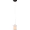 Nuvo Lighting 60/5908 Willow 1 Light 100W A19 max. Medium Base Mini Pendant with White Glass, Aged Bronze view 2