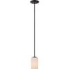 Nuvo Lighting 60/5908 Willow 1 Light 100W A19 max. Medium Base Mini Pendant with White Glass, Aged Bronze view 3