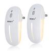 Sensky Plug in Night Light - 2 Pack Dimmable 3500K Warm White LED with Auto Dusk to Dawn Sensor and Dual Front Back Lighting - for Bedroom Bathroom Kitchen Hallway Stairs Home Decor Lamp view 1