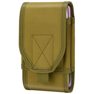 IronSeals Double Capacity Phone Holster, Tactical Molle Pouch Compact Belt Waist Bag for iPhone 17 Pro Max/17 Pro/17/16 Pro Max/16/15 Pro Max/15 Pro/14 Plus/14 Pro Max/14 Pro/14/13