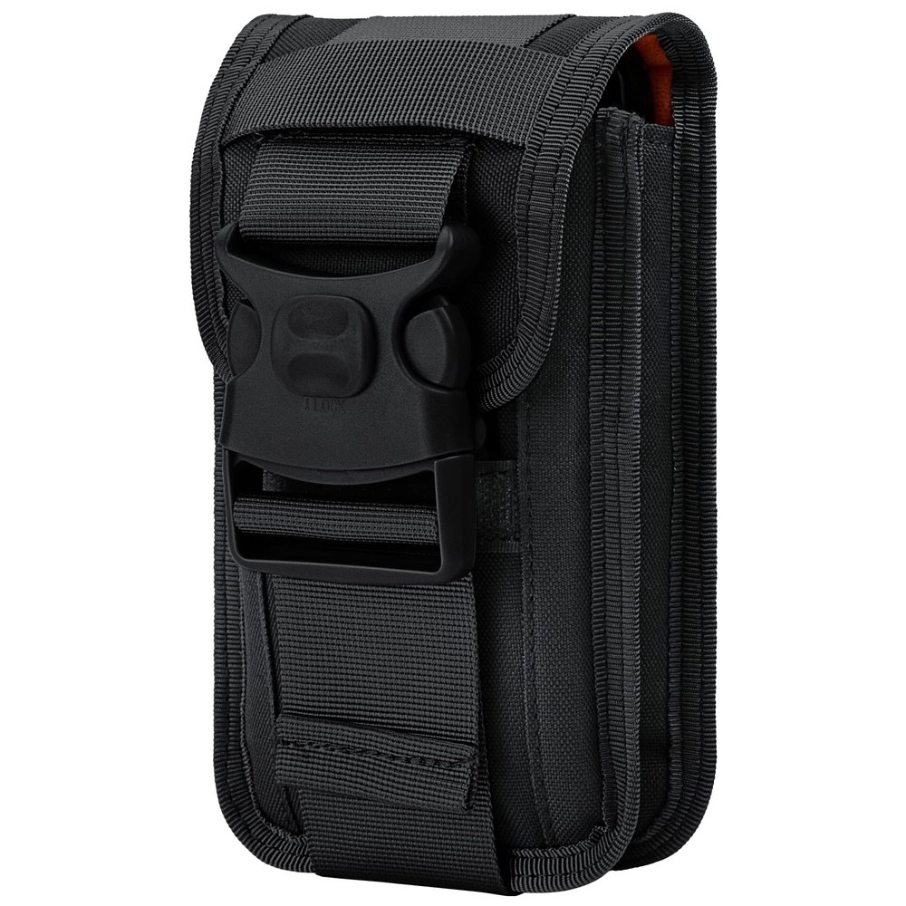 IronSeals Double Capacity Tactical Molle Belt Waist Pouch Phone Holster with Card Slots for iPhone 15 Pro/15 Plus/15 Pro/14 Plus/14 Pro Max/14 Pro/14/13 Pro Max/12ProMax/11, Samsung S24/S23/S22/S21
