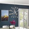 Modway Gamut Mid-Century Modern Silver Pendant Chandelier view 2