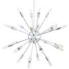 Modway Gamut Mid-Century Modern Silver Pendant Chandelier view 3