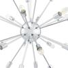 Modway Gamut Mid-Century Modern Silver Pendant Chandelier view 4