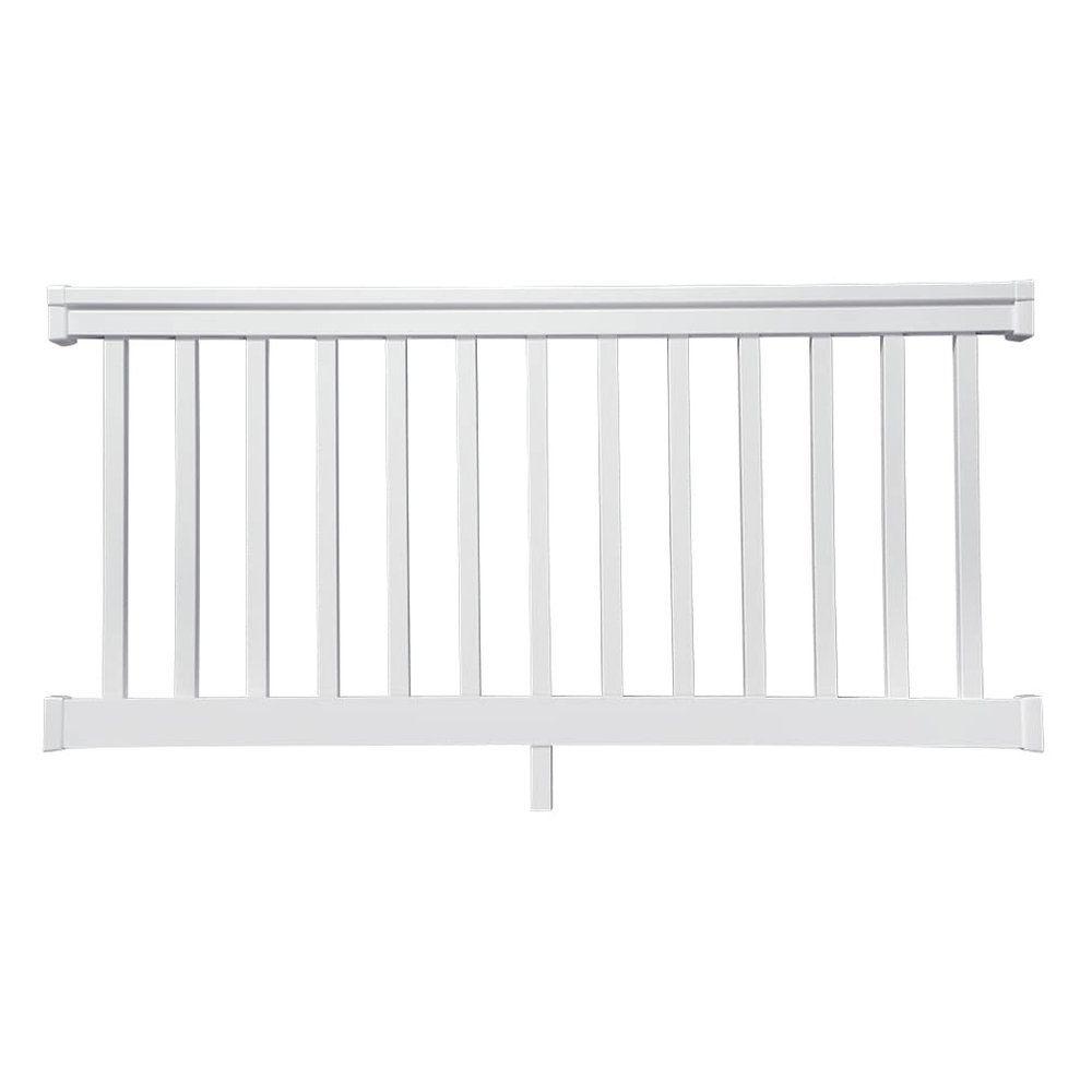 Fypon 6'W x 42" H Premium Handrail Kit with 13 Square Spindles, White