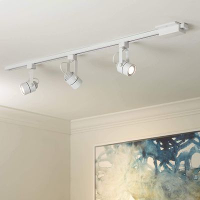 Layna Linear 3-Light White LED Bullet or wall 44" Wide Track Light