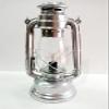 Marine Nautical Store Electric Vintage Stable Silver Lantern Lamp with Blown Glass Chimney 13" view 2