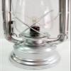 Marine Nautical Store Electric Vintage Stable Silver Lantern Lamp with Blown Glass Chimney 13" view 4