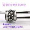 Dave The Bunny Rabbit 3D Stainless Steel Charm Bangle view 2