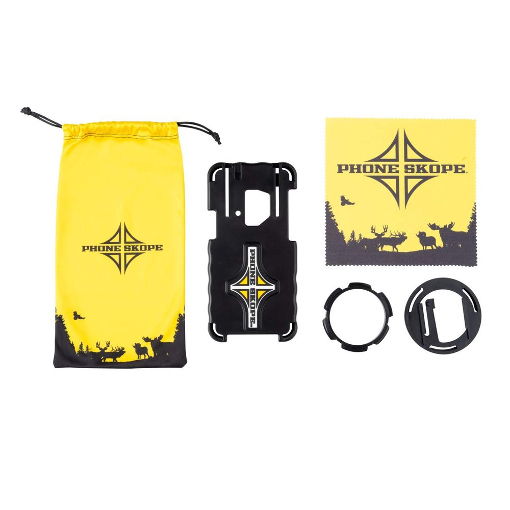 Phone Skope Complete Digiscoping Kit: Ideal Scope Camera for Hunting/Birding/Stargazing - Phone Scope Adapter Kit Includes Phone Scope Mount Case, Eyepiece Adapter, Lens Cloth - Fits Most Smartphones