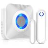Fosmon WaveLink Wireless Door Chime with 500 Feet Range, 58 Tunes, 5 Volume Levels & LED Indicators for Home/Business/Office (1 Receiver + 1 Sensor) view 1