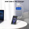 NANAMI Fast Wireless Charger, Charging Stand[with 20W PD Adapter] 7.5W Compatible with iPhone 17/17 Air/16/15/14/13/12, 10W for Samsung Galaxy S26/S26+/S26 Ultra/S25/S25 Ultra/S24/S23/S22/S21/S20 view 2