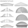 Ekena Millwork PED31X16X01SB Half Round Sunburst Pediment, 31 3/4"W x 16"H x 1 3/4"P view 3
