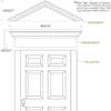 Ekena Millwork PED31X16X01SB Half Round Sunburst Pediment, 31 3/4"W x 16"H x 1 3/4"P view 4