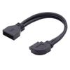 chenyang USB 3.0 Front Panel Header 19/20Pin Male to Female 90 Degree Right Angled Mainboard Header Port Extension Cable Adapter view 1