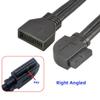 chenyang USB 3.0 Front Panel Header 19/20Pin Male to Female 90 Degree Right Angled Mainboard Header Port Extension Cable Adapter view 4